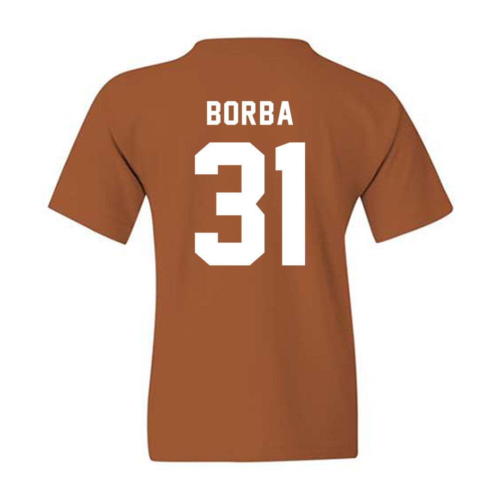 Texas - NCAA Baseball : Casey Borba - Classic Shersey Youth T-Shirt-1