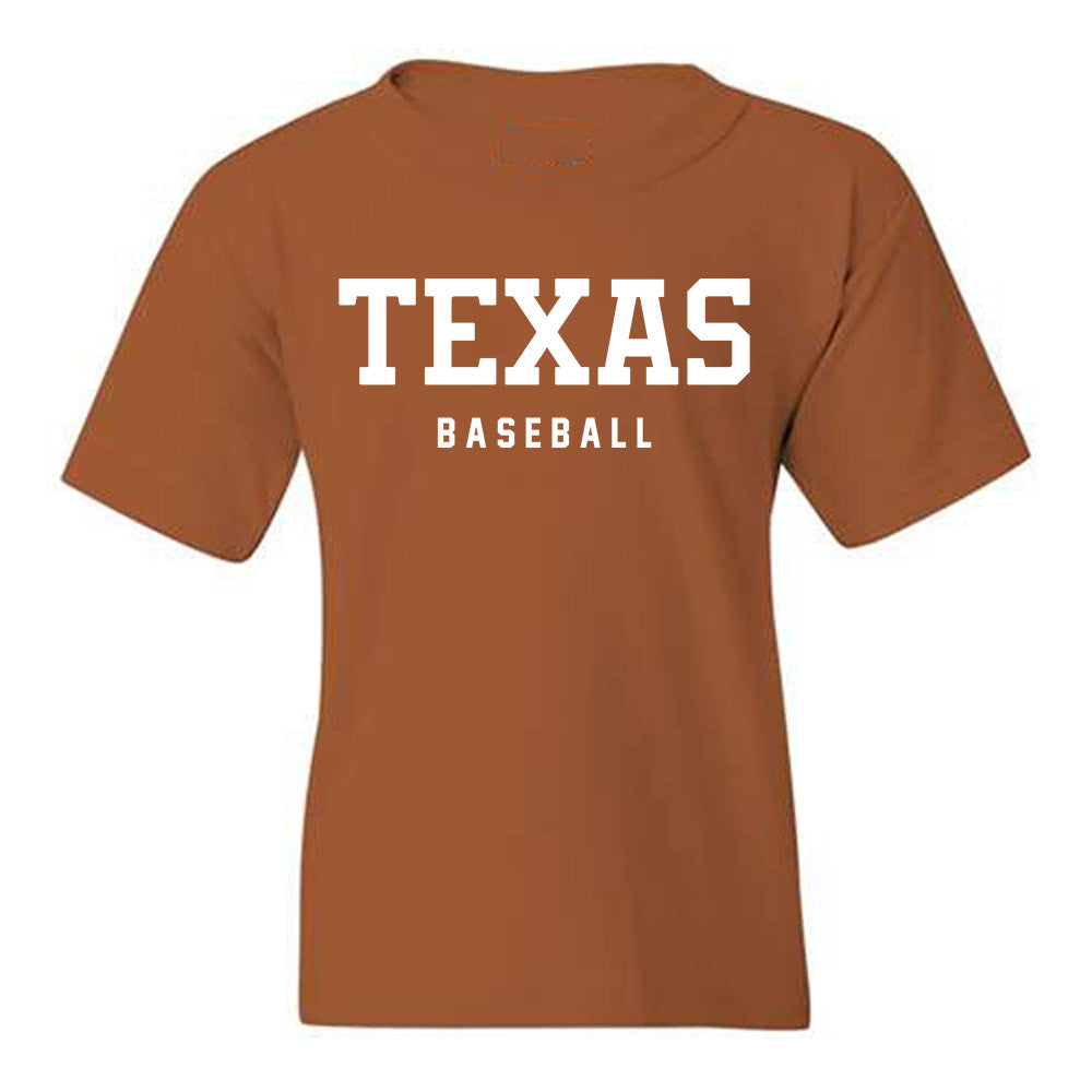 Texas - NCAA Baseball : jalin flores - Classic Shersey Youth T-Shirt-0