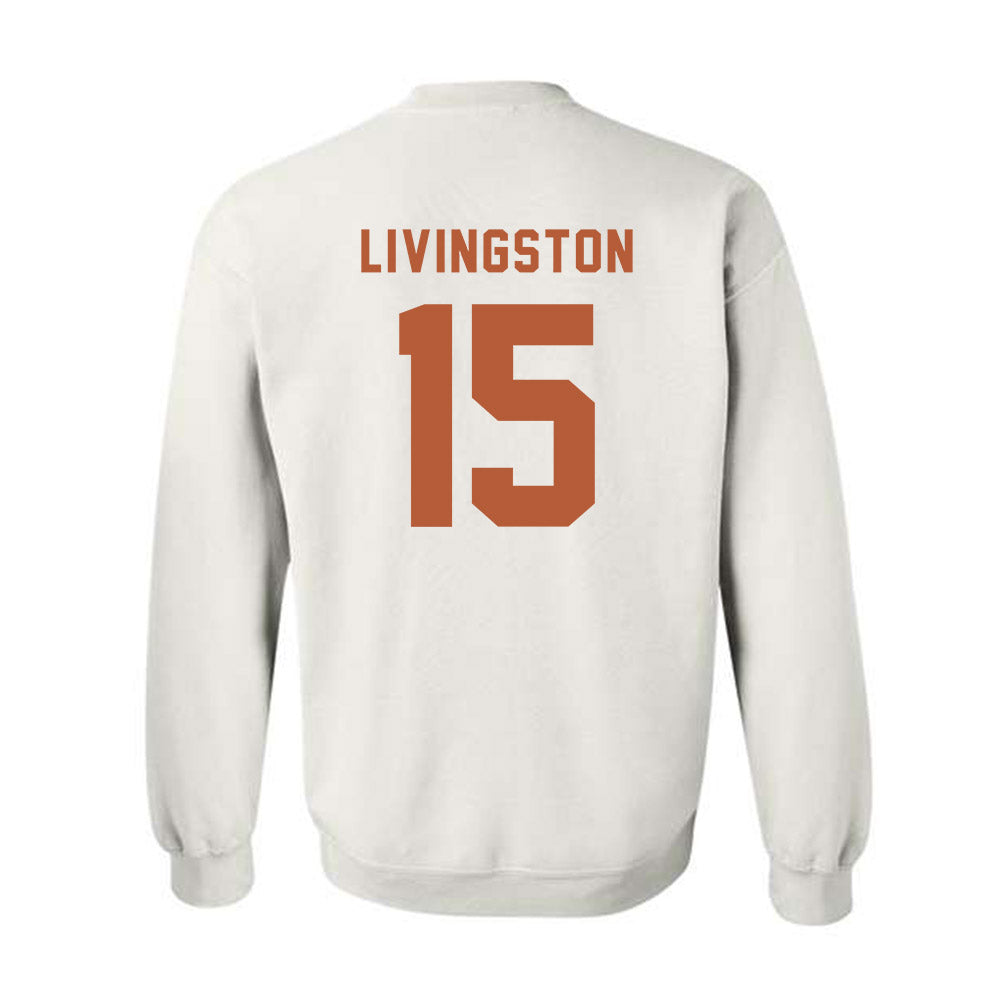 Texas - NCAA Baseball : Josh Livingston - Classic Shersey Crewneck Sweatshirt-3