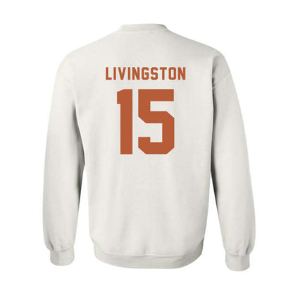 Texas - NCAA Baseball : Josh Livingston - Classic Shersey Crewneck Sweatshirt-3