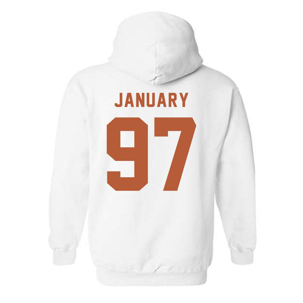 Texas - NCAA Football : Alex January - Classic Shersey Hooded Sweatshirt-1