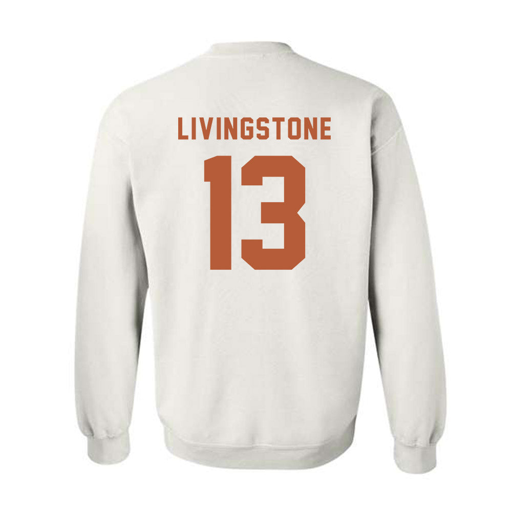 Texas - NCAA Football : Parker Livingstone - Classic Shersey Crewneck Sweatshirt-1