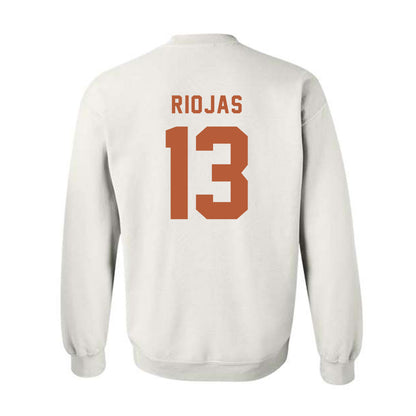 Texas - NCAA Baseball : Ruger Riojas - Classic Shersey Crewneck Sweatshirt-1