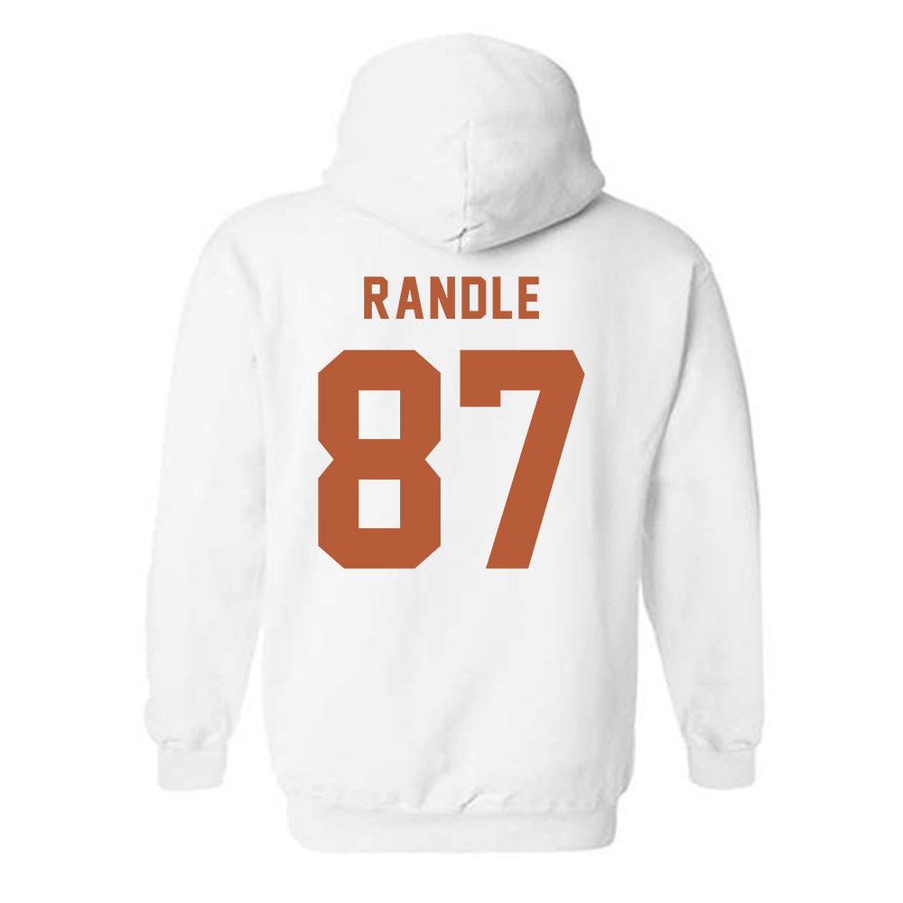 Texas - NCAA Football : Will Randle - Classic Shersey Hooded Sweatshirt-1