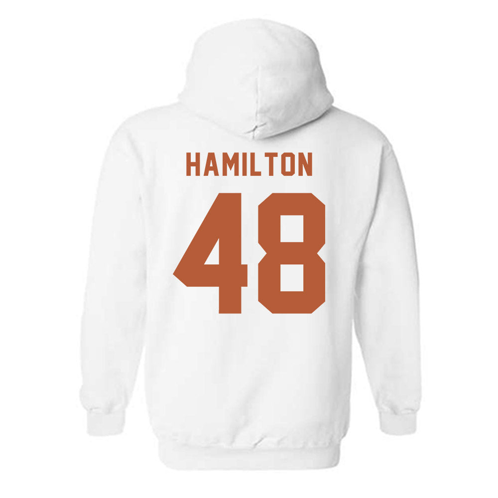 Texas - NCAA Baseball : Hudson Hamilton - Classic Shersey Hooded Sweatshirt-1