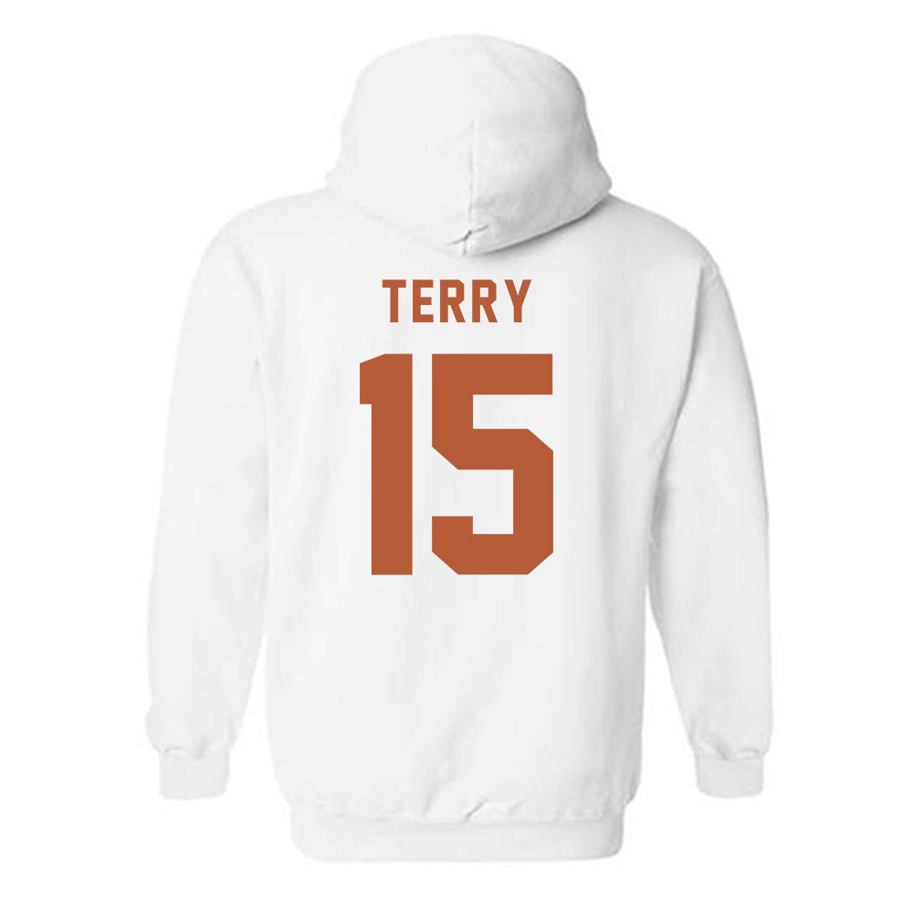 Texas - NCAA Football : Justus Terry - Classic Shersey Hooded Sweatshirt-1