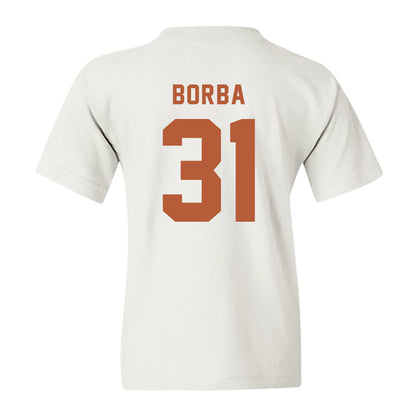 Texas - NCAA Baseball : Casey Borba - Classic Shersey Youth T-Shirt-1