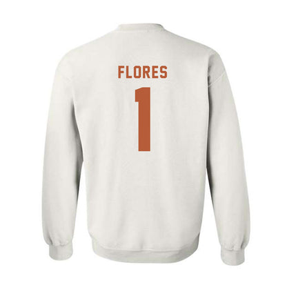 Texas - NCAA Baseball : jalin flores - Classic Shersey Crewneck Sweatshirt-1