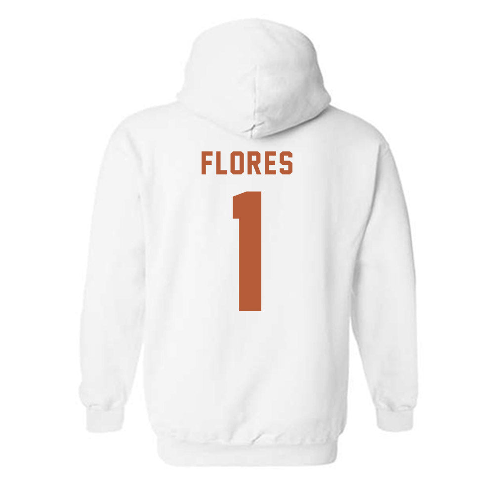 Texas - NCAA Baseball : jalin flores - Classic Shersey Hooded Sweatshirt-1