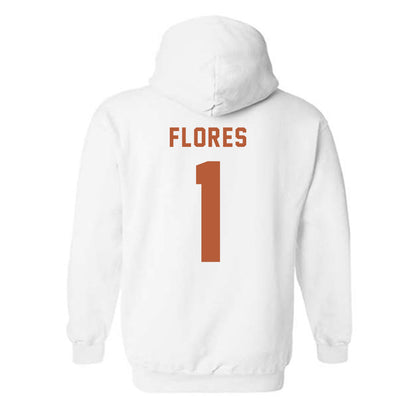 Texas - NCAA Baseball : jalin flores - Classic Shersey Hooded Sweatshirt-1