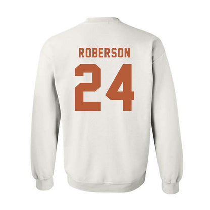 Texas - NCAA Football : Warren Roberson - Classic Shersey Crewneck Sweatshirt-1