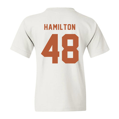 Texas - NCAA Baseball : Hudson Hamilton - Classic Shersey Youth T-Shirt-1