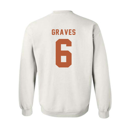 Texas - NCAA Women's Basketball : Sarah Graves - Classic Shersey Crewneck Sweatshirt-1