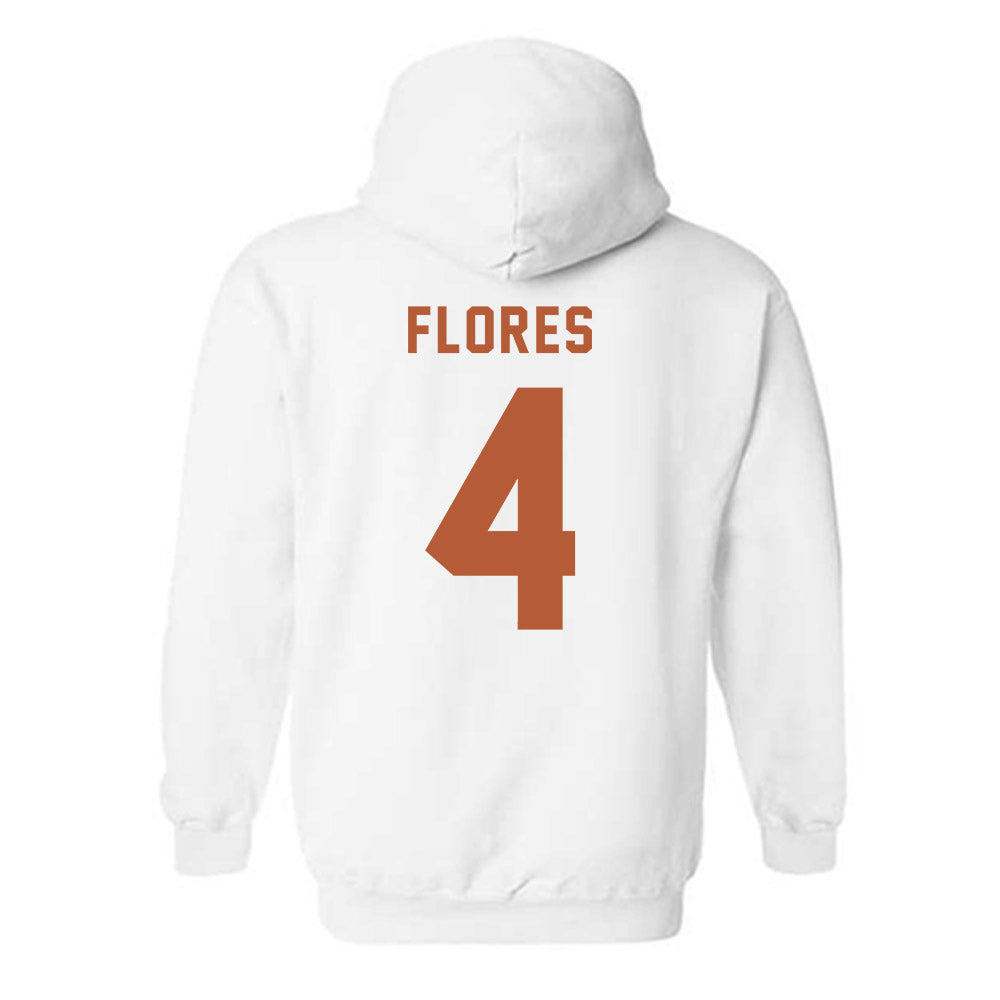 Texas - NCAA Baseball : Jason Flores - Classic Shersey Hooded Sweatshirt-1