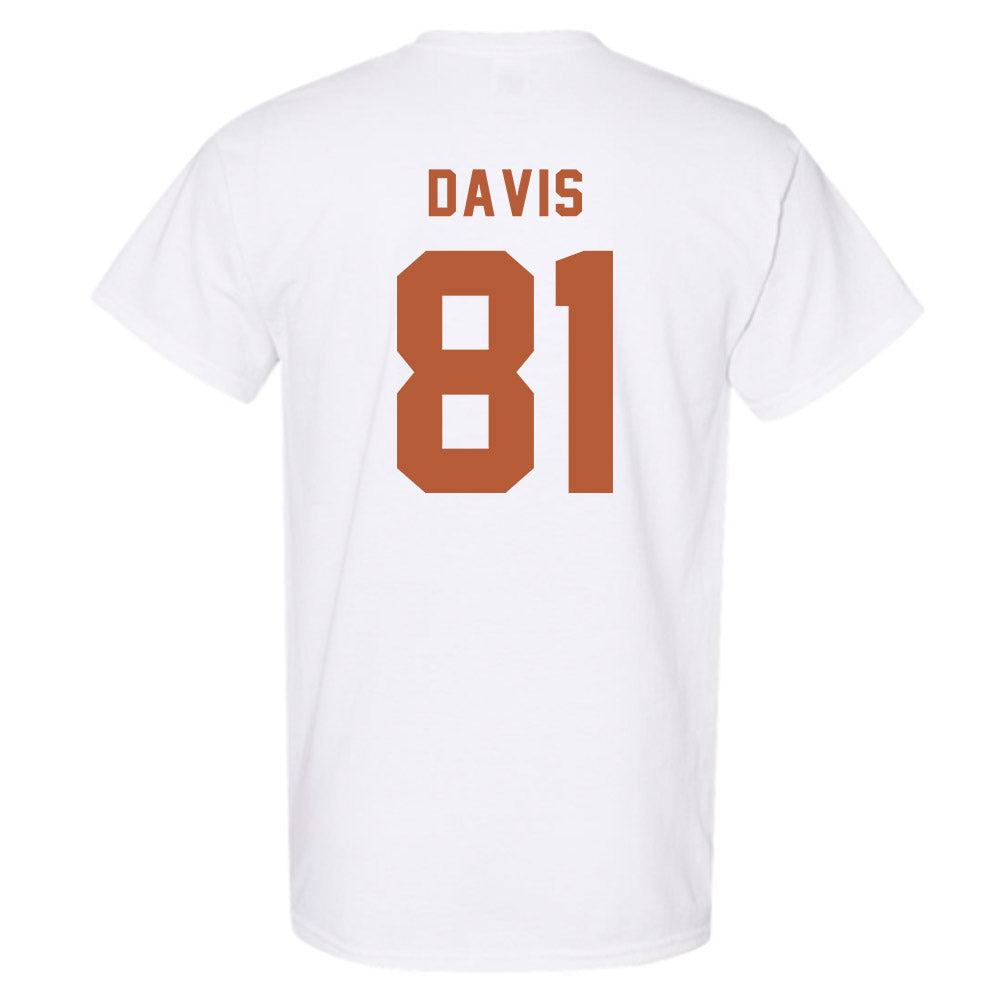 Texas - NCAA Football : Juan Davis - Classic Shersey T-Shirt-1