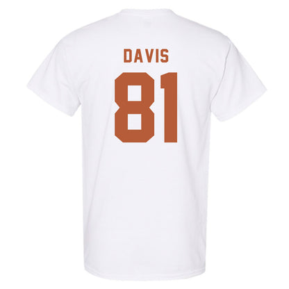 Texas - NCAA Football : Juan Davis - Classic Shersey T-Shirt-1