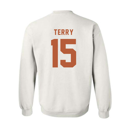 Texas - NCAA Football : Justus Terry - Classic Shersey Crewneck Sweatshirt-1