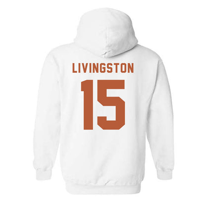 Texas - NCAA Baseball : Josh Livingston - Classic Shersey Hooded Sweatshirt-3
