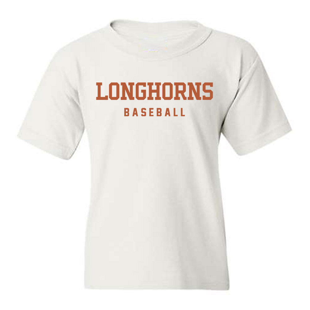 Texas - NCAA Baseball : Cal Higgins - Classic Shersey Youth T-Shirt-1