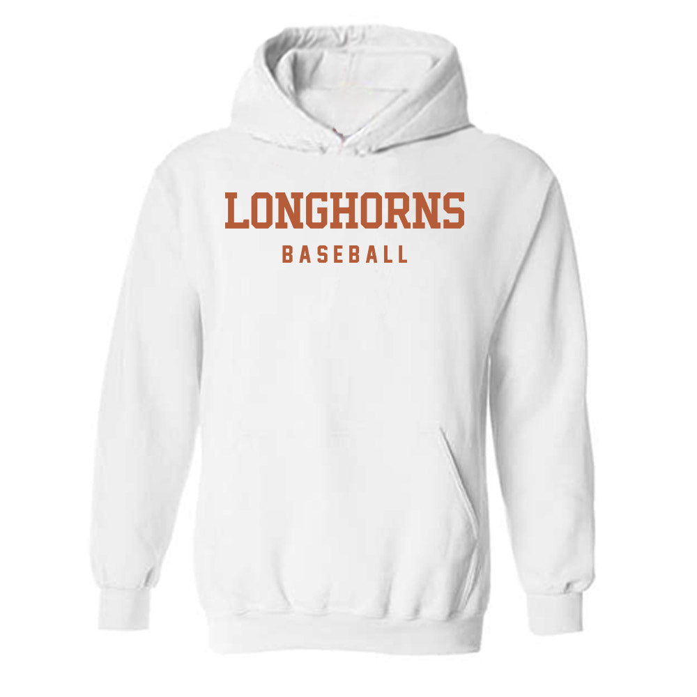 Texas - NCAA Baseball : Josh Livingston - Classic Shersey Hooded Sweatshirt-1