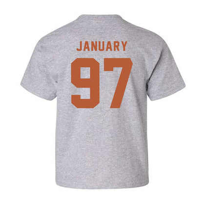 Texas - NCAA Football : Alex January - Classic Shersey Youth T-Shirt-1