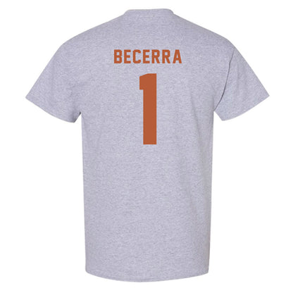 Texas - NCAA Baseball : Temo Becerra - Classic Shersey T-Shirt-1