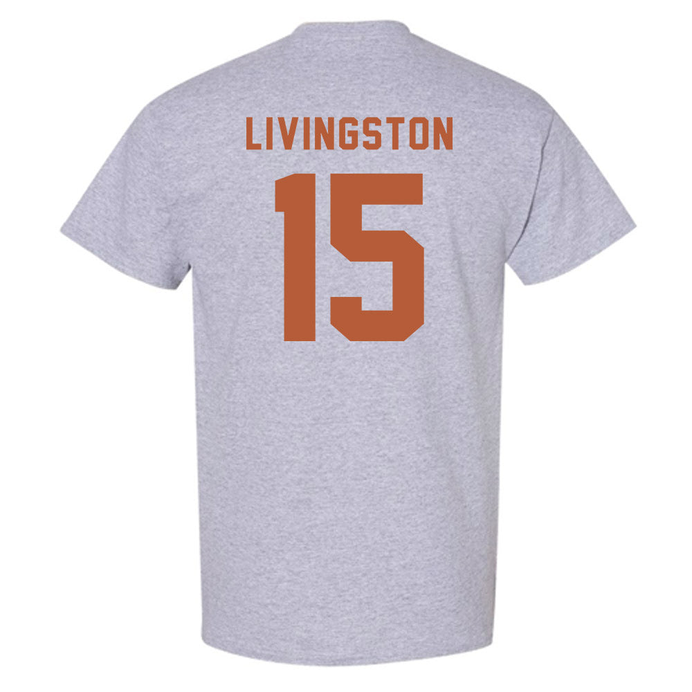 Texas - NCAA Baseball : Josh Livingston - Classic Shersey T-Shirt-1