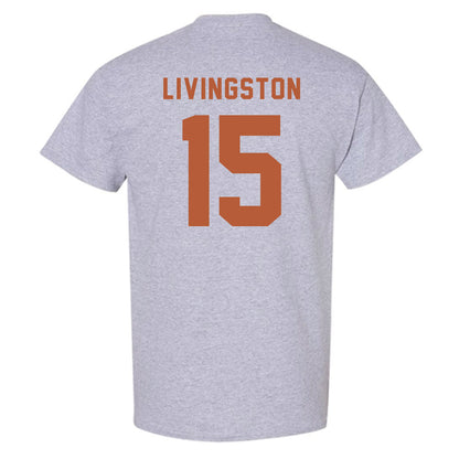 Texas - NCAA Baseball : Josh Livingston - Classic Shersey T-Shirt-1