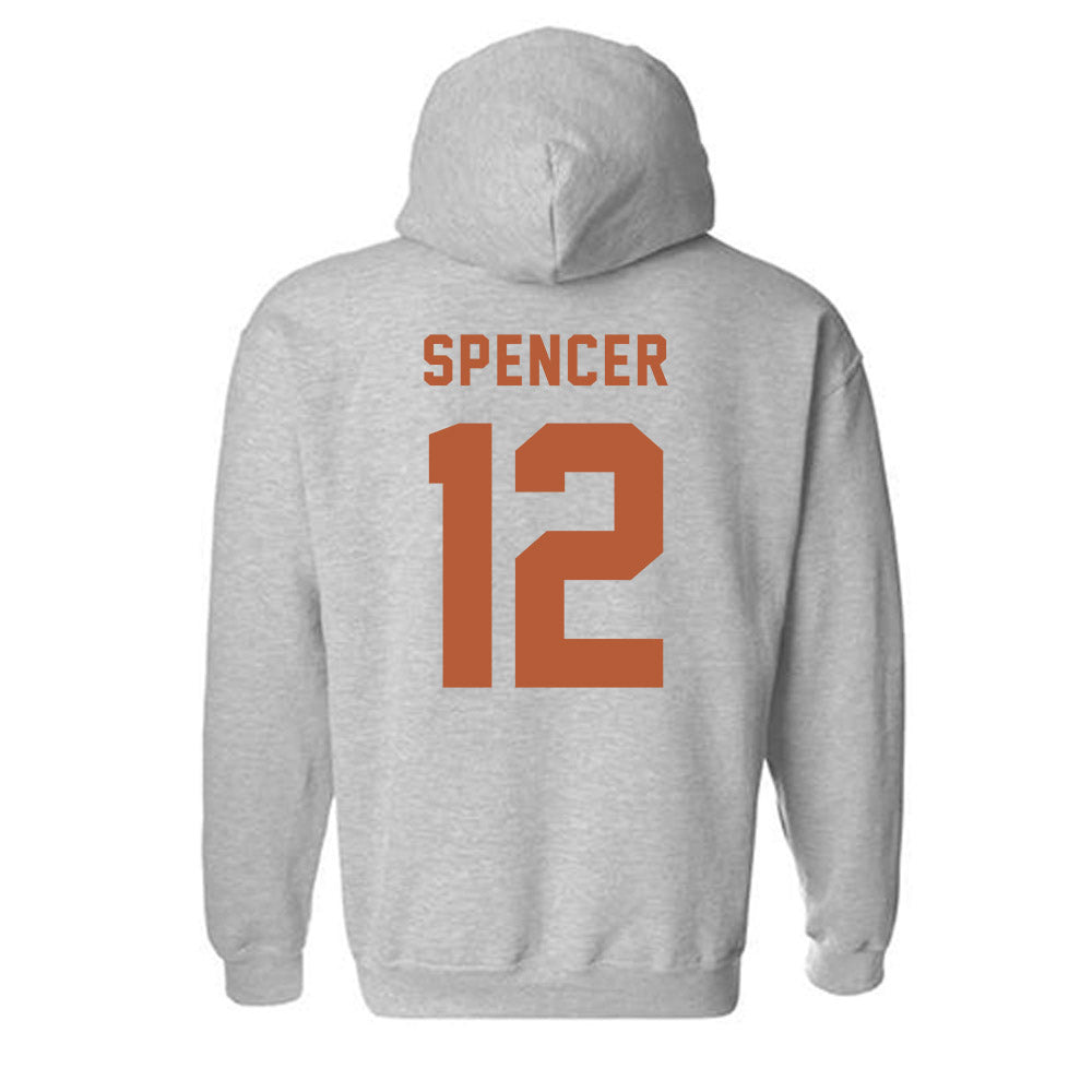 Texas - NCAA Baseball : Jared Spencer - Classic Shersey Hooded Sweatshirt-1