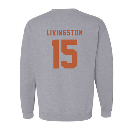 Texas - NCAA Baseball : Josh Livingston - Classic Shersey Crewneck Sweatshirt-1