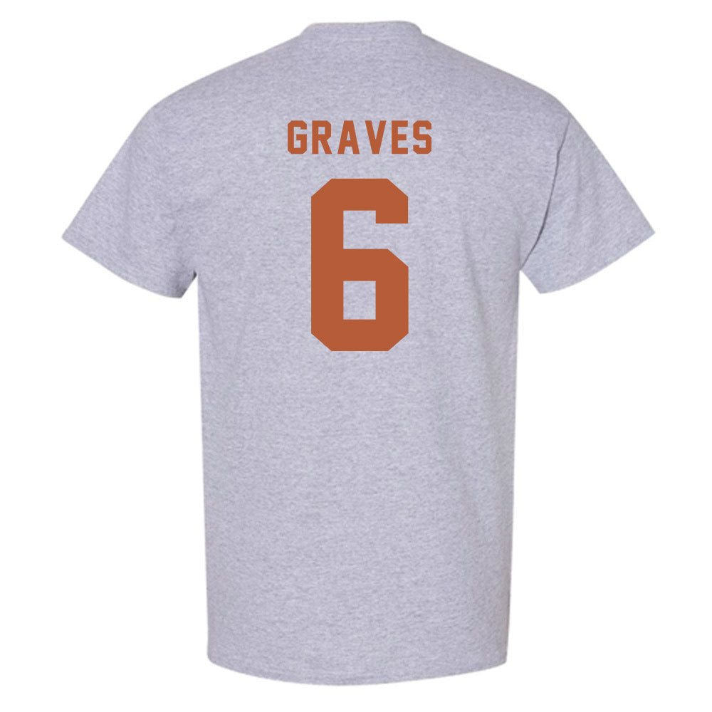 Texas - NCAA Women's Basketball : Sarah Graves - Classic Shersey T-Shirt-1
