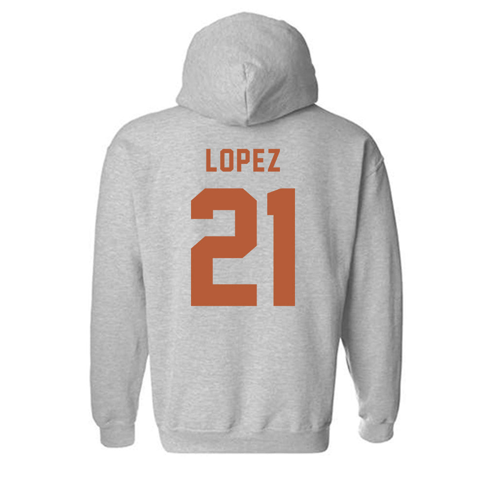 Texas - NCAA Women's Soccer : Antonette lopez - Classic Shersey Hooded Sweatshirt-1