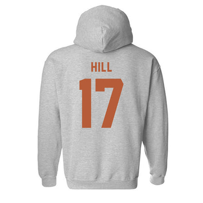 Texas - NCAA Baseball : Will Hill - Classic Shersey Hooded Sweatshirt-1