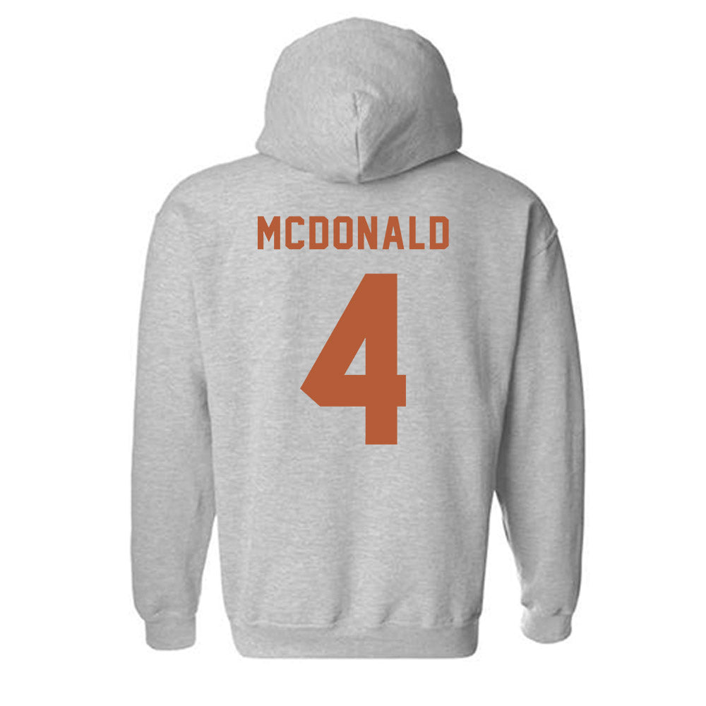 Texas - NCAA Football : Jelani McDonald - Classic Shersey Hooded Sweatshirt-1