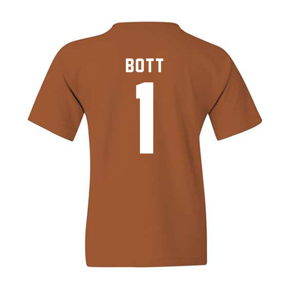 Texas - NCAA Men's Basketball : Cole Bott - Youth T-Shirt-1