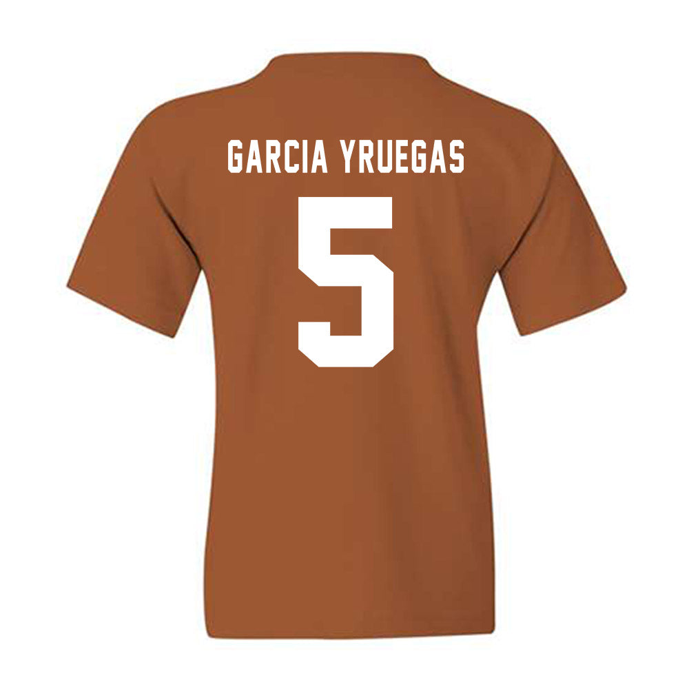Texas - NCAA Baseball : Felix Garcia Yruegas - Youth T-Shirt-1