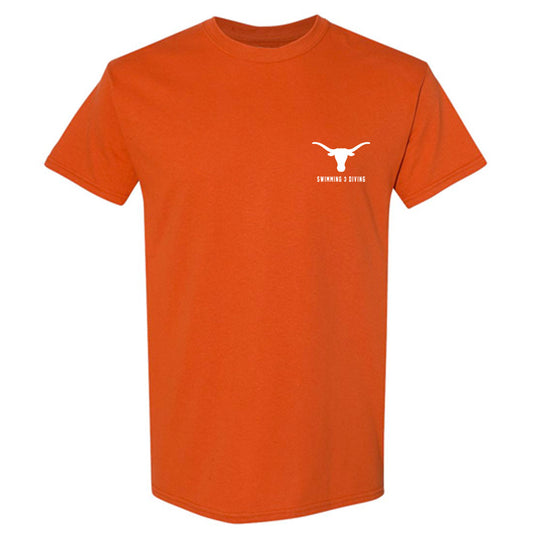 Texas - NCAA Women's Swimming & Diving : Amanda Stalfort - T-Shirt-0