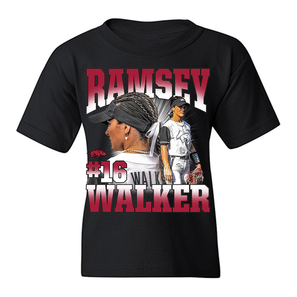 Arkansas - NCAA Softball : Ramsey Walker - Collage Youth T-Shirt-0