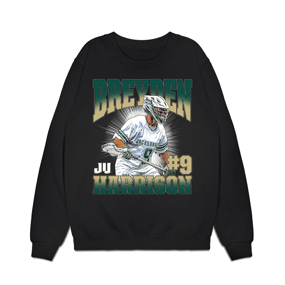 Jacksonville - NCAA Men's Lacrosse : Breyden Harrison - Collage Premium Crewneck Sweatshirt-0