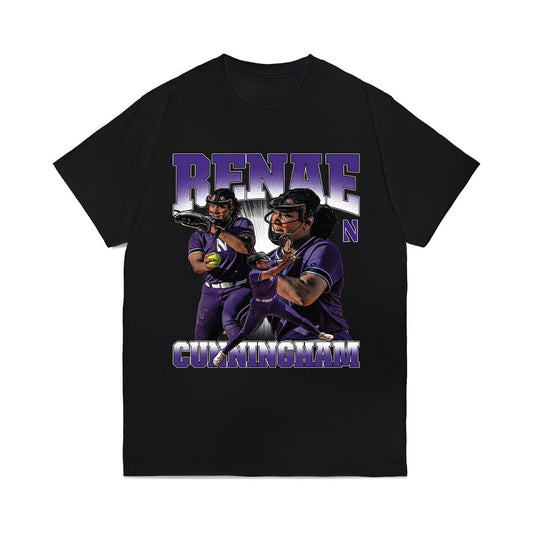 Northwestern - NCAA Softball : Renae Cunningham - Collage Comfort Colors T-Shirt-0