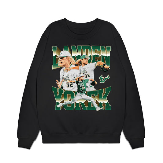 USF - NCAA Baseball : Landen Yorek - Collage Premium Crewneck Sweatshirt-0