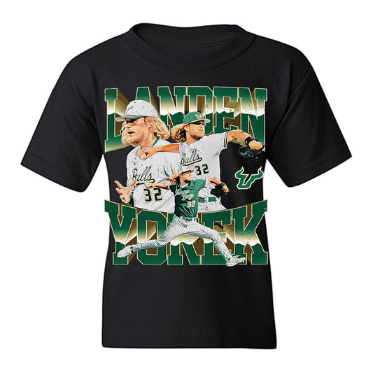 USF - NCAA Baseball : Landen Yorek - Collage Youth T-Shirt-0