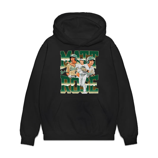 USF - NCAA Baseball : Matt Rose - Collage Premium Hooded Sweatshirt-0