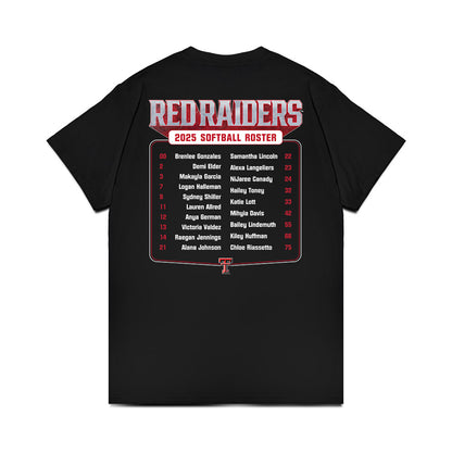 Texas Tech - NCAA Softball : - Roster Comfort Colors T-Shirt-1