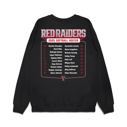 Texas Tech - NCAA Softball : - Roster Premium Crewneck Sweatshirt-1