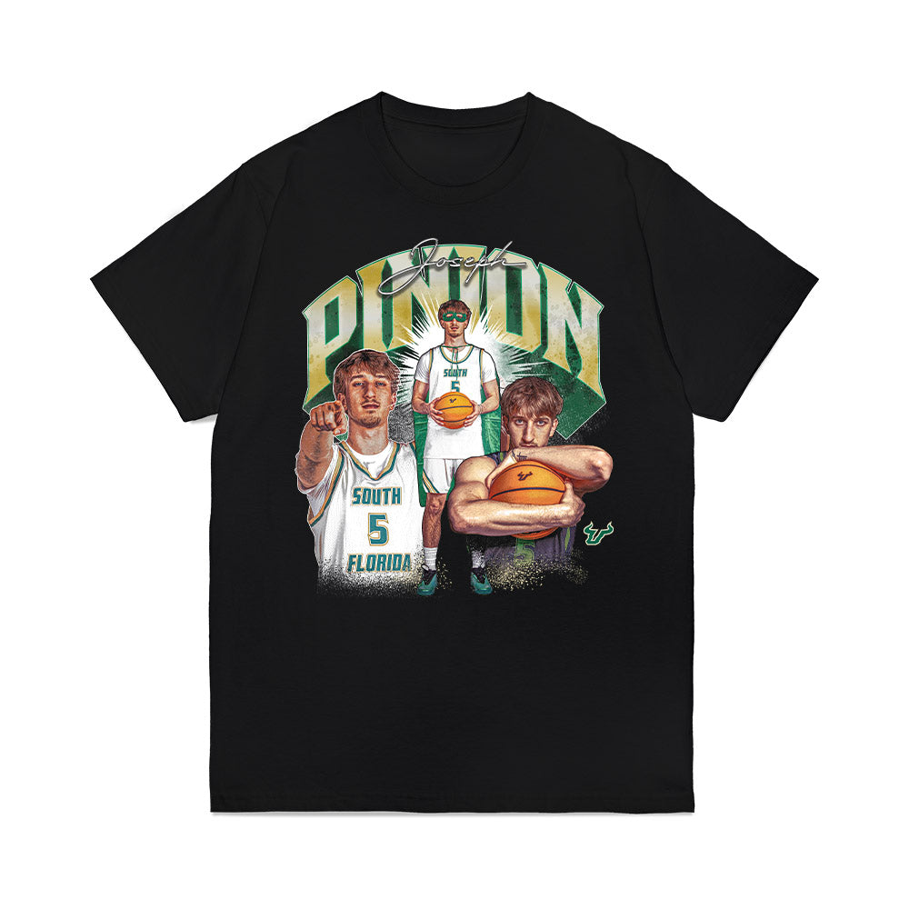 USF - NCAA Men's Basketball : Joseph Pinion - Caricature Premium T-Shirt-0
