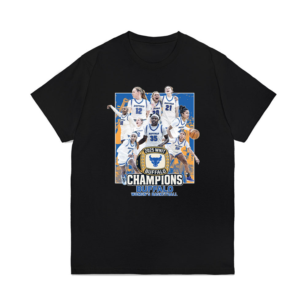 Buffalo - NCAA Women's Basketball : - Champion Ring Team Collage Premium T-Shirt-0