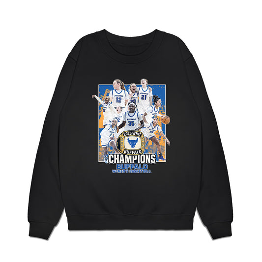 Buffalo - NCAA Women's Basketball : - Champion Ring Team Collage Premium Crewneck Sweatshirt-0