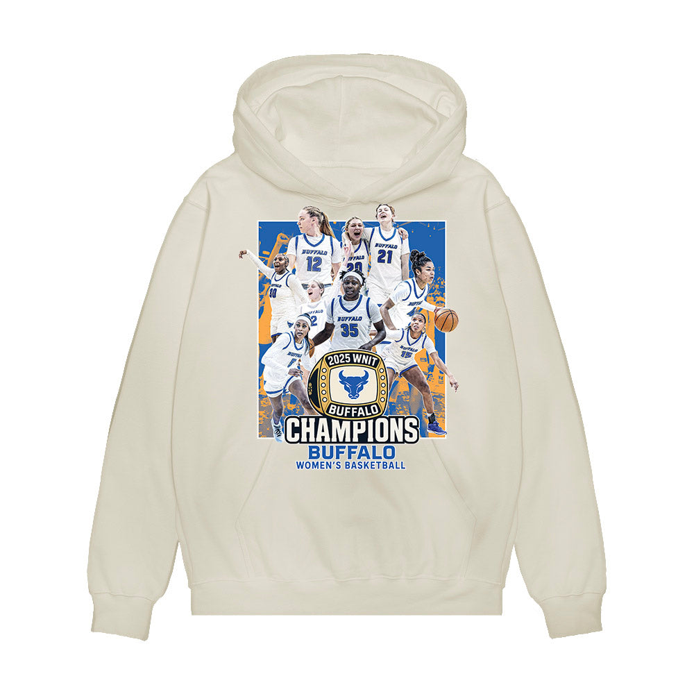 Buffalo - NCAA Women's Basketball : - Champion Ring Team Collage Premium Hooded Sweatshirt-0