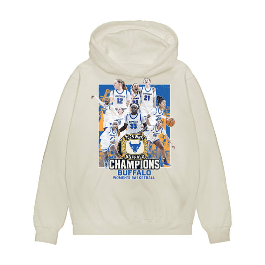 Buffalo - NCAA Women's Basketball : - Champion Ring Team Collage Premium Hooded Sweatshirt-0